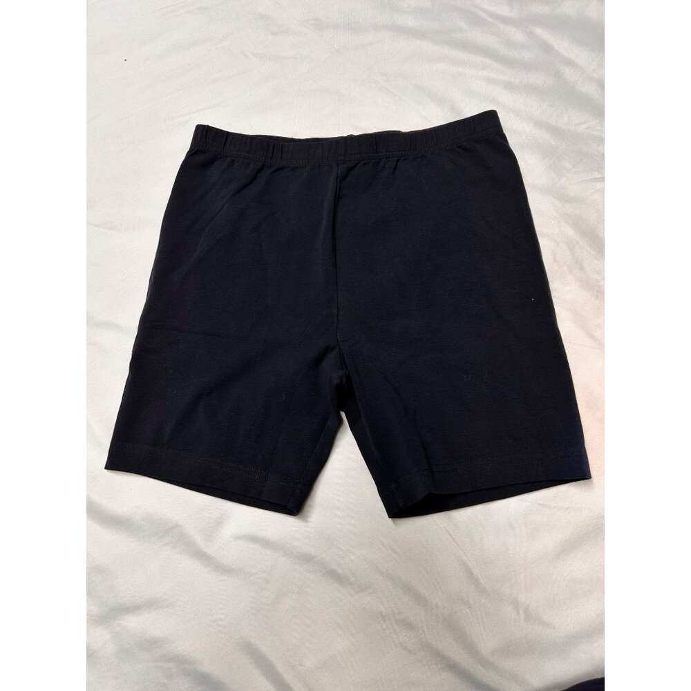 Girl's Lands End Navy Cotton Blend Cartwheel Shorts Size 14